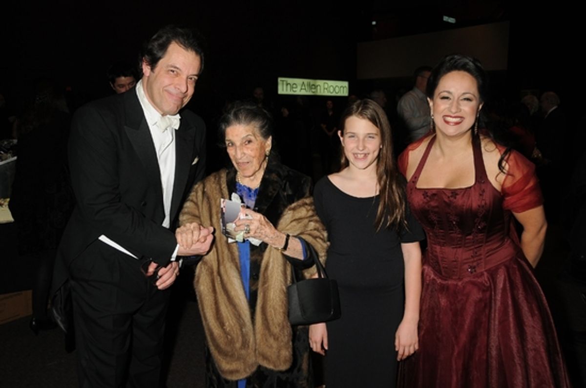 Phillip Cokorinos, Licia Albanese, Leah Lane and Kristin Sampson at 